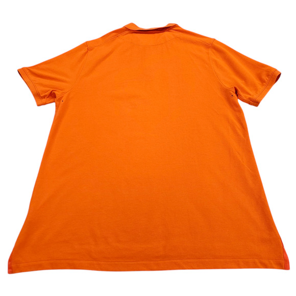 The Nike Polo Shirt Mens Large Orange Dri Fit Short Sleeve - Picture 2 of 12